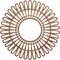 Ekena Millwork Cornelius Wood Fretwork Pierced Ceiling Medallion, Walnut, 24"OD x 8 7/8"ID x 1/4"T CMWP24X0250CRWA - alternate 1